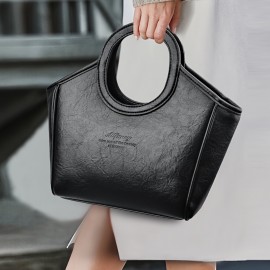 Burgundy/Black/Olive Green/Coffee Brown/Light Brown/Ivory Vintage Women's Shoulder Bag - Stylish Casual Shopping Handbag with Detachable Strap