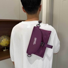 Father'S Day Gift Nylon Crossbody Bag with Tool Pattern, Multi-Functional Layered Design, Adjustable Strap, Machine Washable - Ideal for Daily Commute, Commuter Bag | Functional Design | Durable Strap, Crossbody Bag