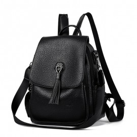 Women's Large Capacity Backpack - Backpack with Adjustable Shoulder Straps & flap closure, Elegant Brown-like, for Travel, Work, School - Everyday Carryall Bag, Versatile Carryall,